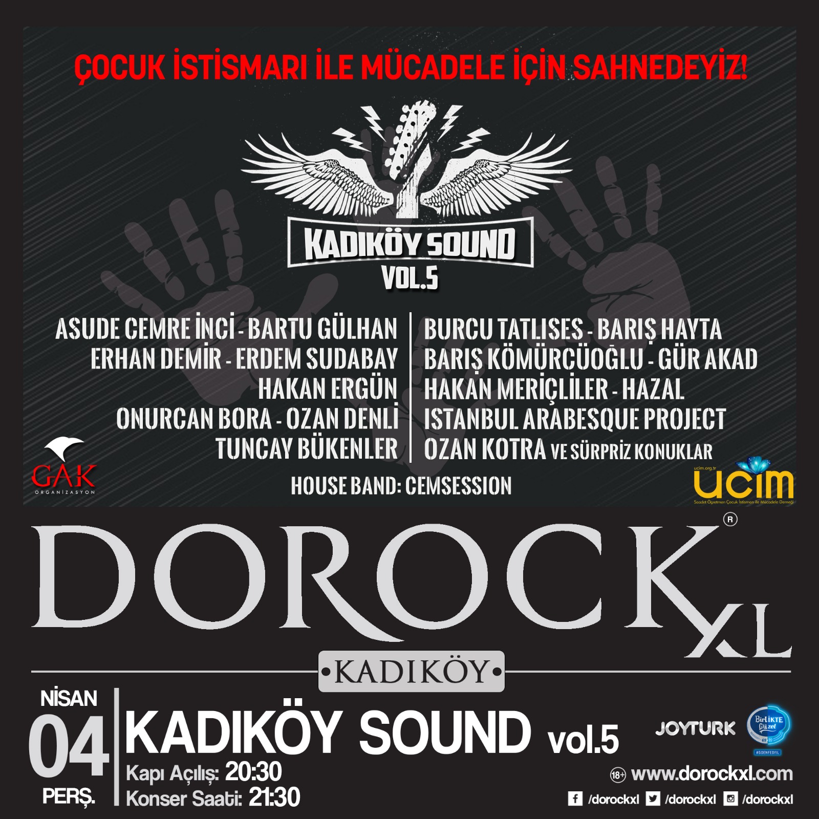 kadıköy sound afiş - "Kadıköy Sound 5" Bu Kez Çocuk İstismarı İle Mücadele İçin!